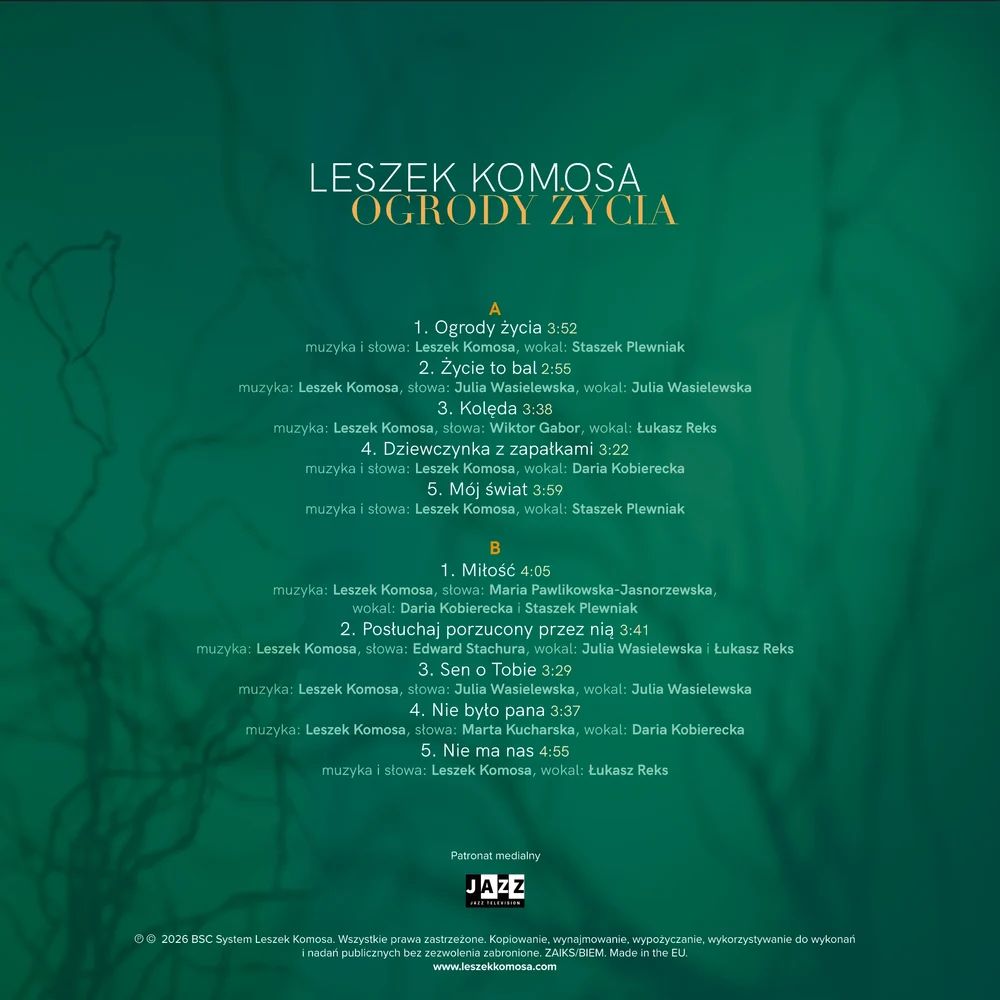 Leszek Komosa - Ogrody Życia (Master Tape)