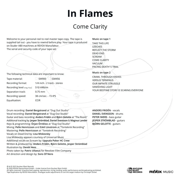 In Flames - Come Clarity (Master Tape)